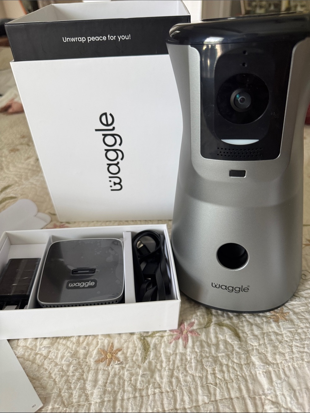 Waggle Silver Pet Camera & Treat Dispenser